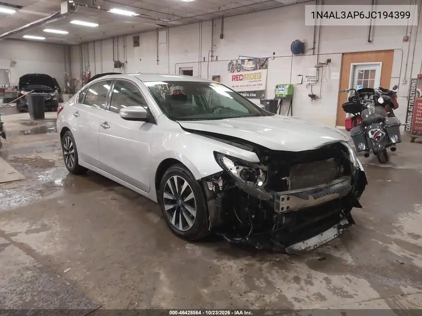 NISSAN ALTIMA 2018, VIN 1N4AL3AP6JC194399