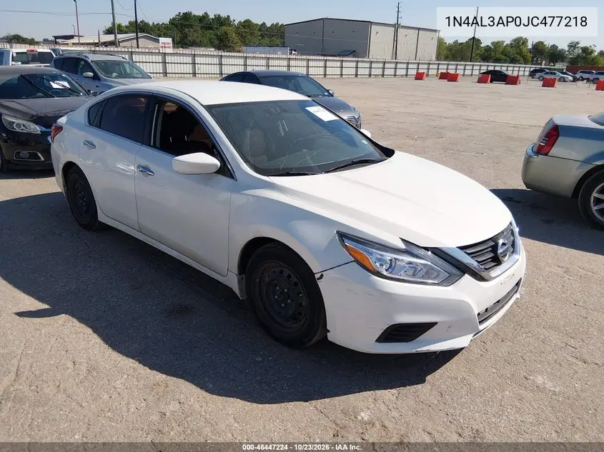 NISSAN ALTIMA 2018, VIN 1N4AL3AP0JC477218