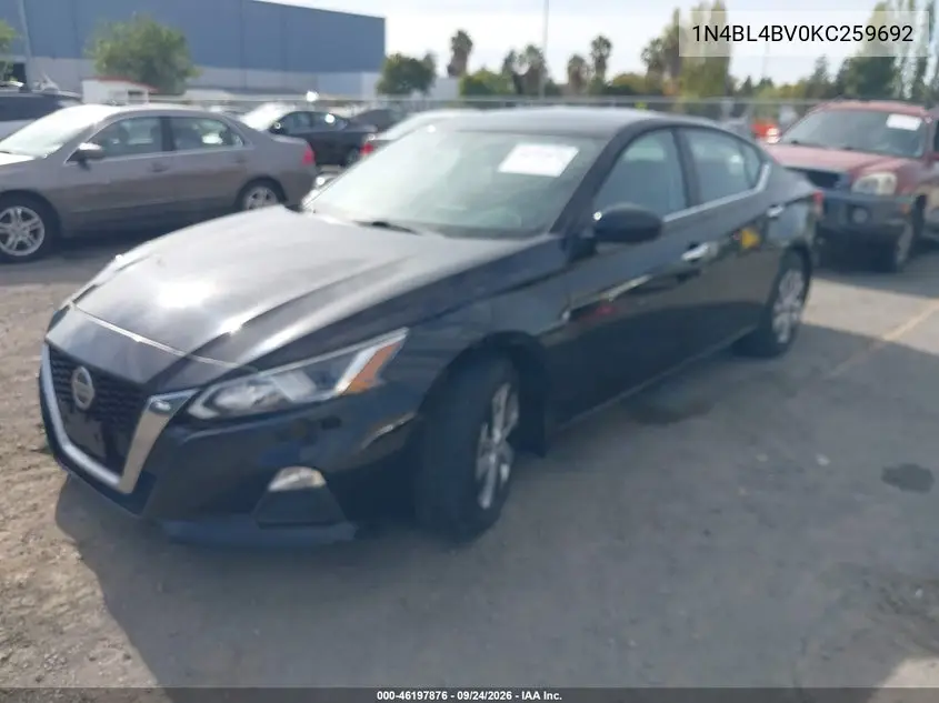 2019 NISSAN ALTIMA VIN 1N4BL4BV0KC259692 — фото 2