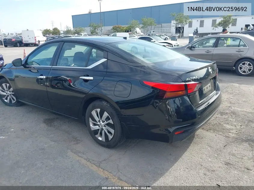 2019 NISSAN ALTIMA VIN 1N4BL4BV0KC259692 — фото 3