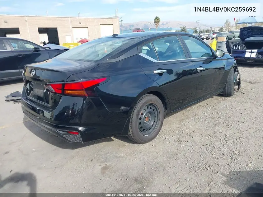 2019 NISSAN ALTIMA VIN 1N4BL4BV0KC259692 — фото 4