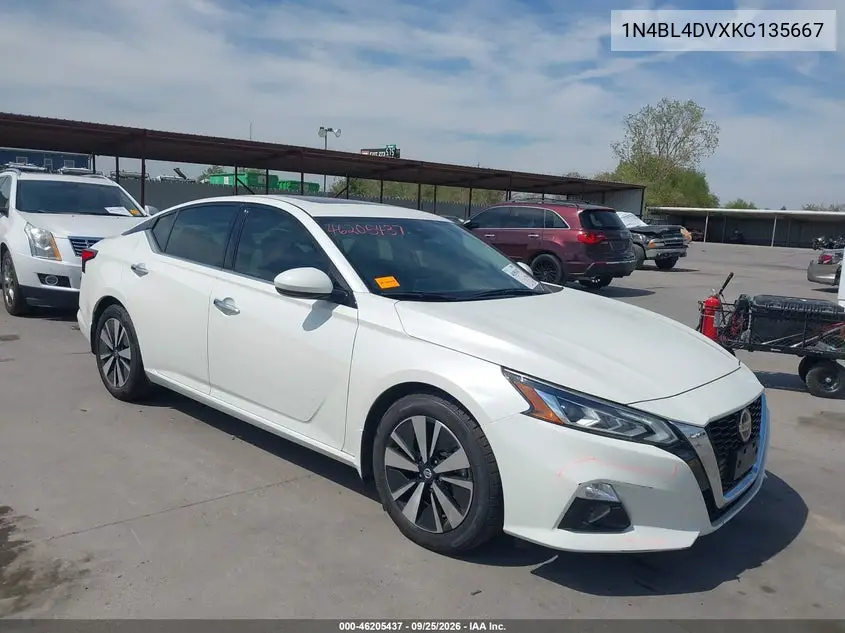 NISSAN ALTIMA 2019, VIN 1N4BL4DVXKC135667