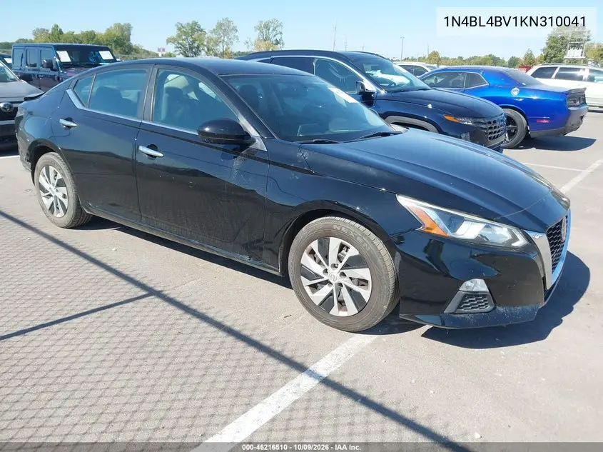 NISSAN ALTIMA 2019, VIN 1N4BL4BV1KN310041