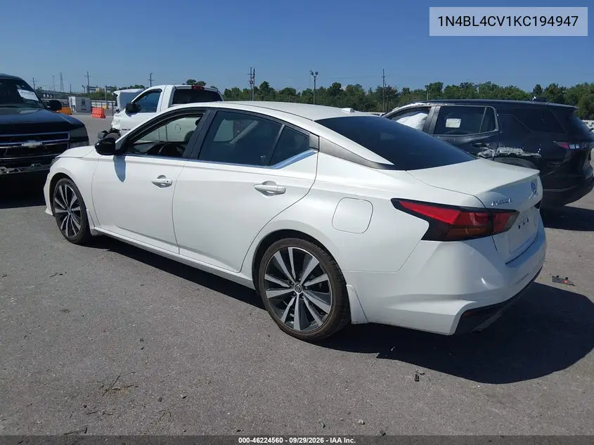 2019 NISSAN ALTIMA VIN 1N4BL4CV1KC194947 — фото 3