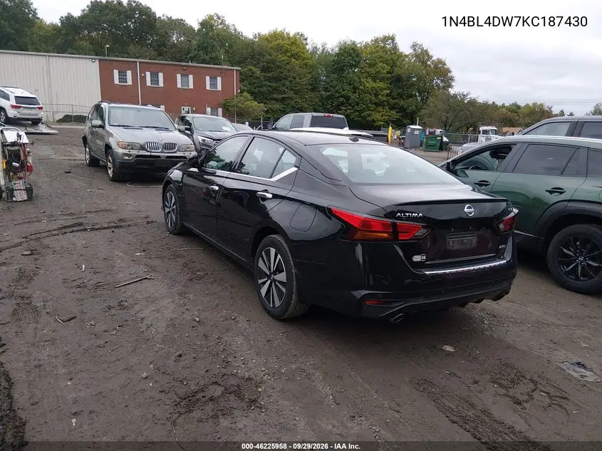 2019 NISSAN ALTIMA VIN 1N4BL4DW7KC187430 — фото 3