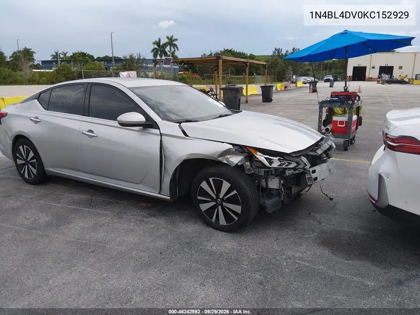 NISSAN ALTIMA 2019, VIN 1N4BL4DV0KC152929