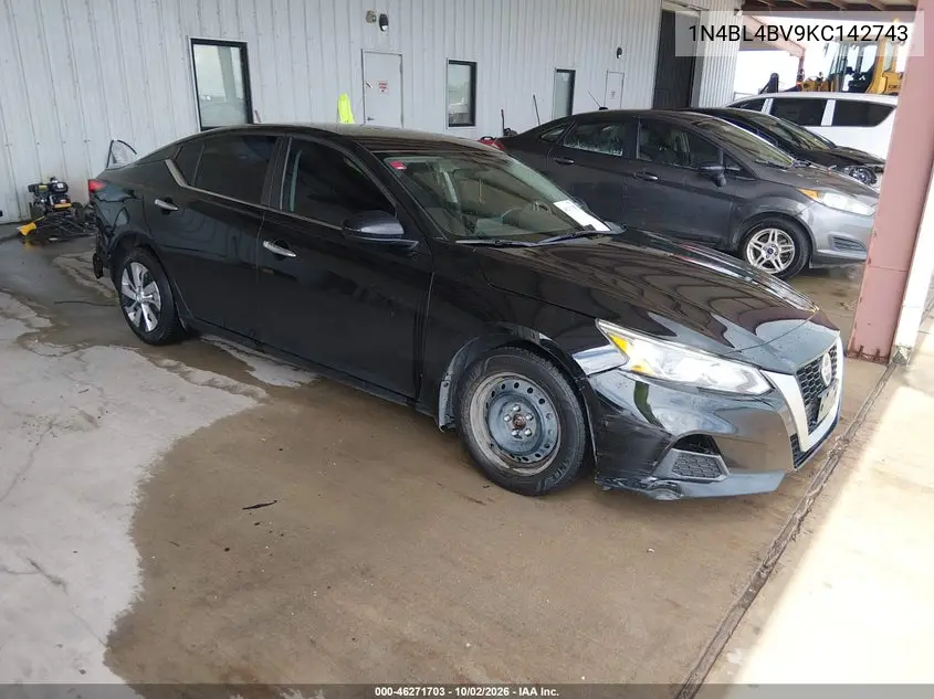 NISSAN ALTIMA 2019, VIN 1N4BL4BV9KC142743