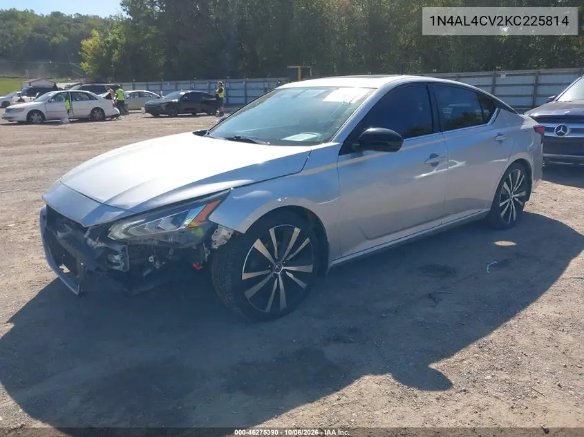 2019 NISSAN ALTIMA VIN 1N4AL4CV2KC225814 — фото 2