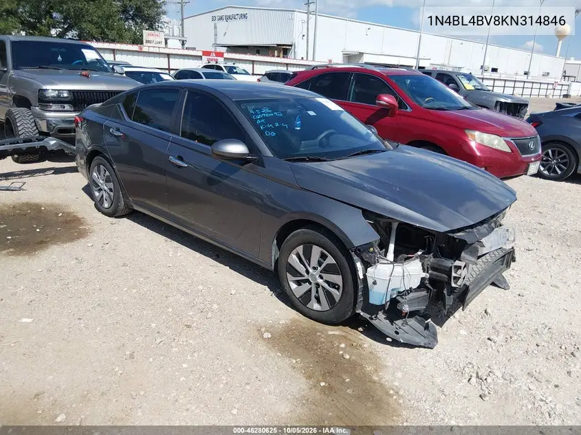 NISSAN ALTIMA 2019, VIN 1N4BL4BV8KN314846
