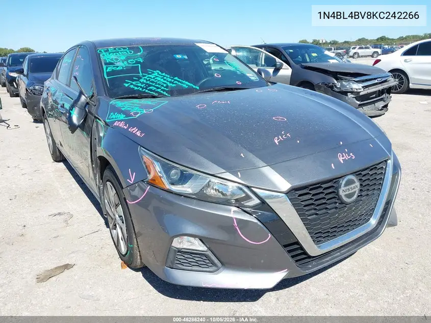 NISSAN ALTIMA 2019, VIN 1N4BL4BV8KC242266