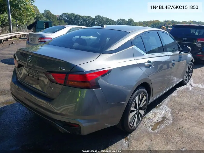 2019 NISSAN ALTIMA VIN 1N4BL4EV6KC151850 — фото 4