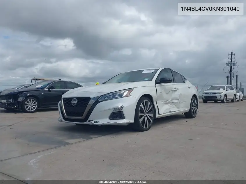 2019 NISSAN ALTIMA VIN 1N4BL4CV0KN301040 — фото 2