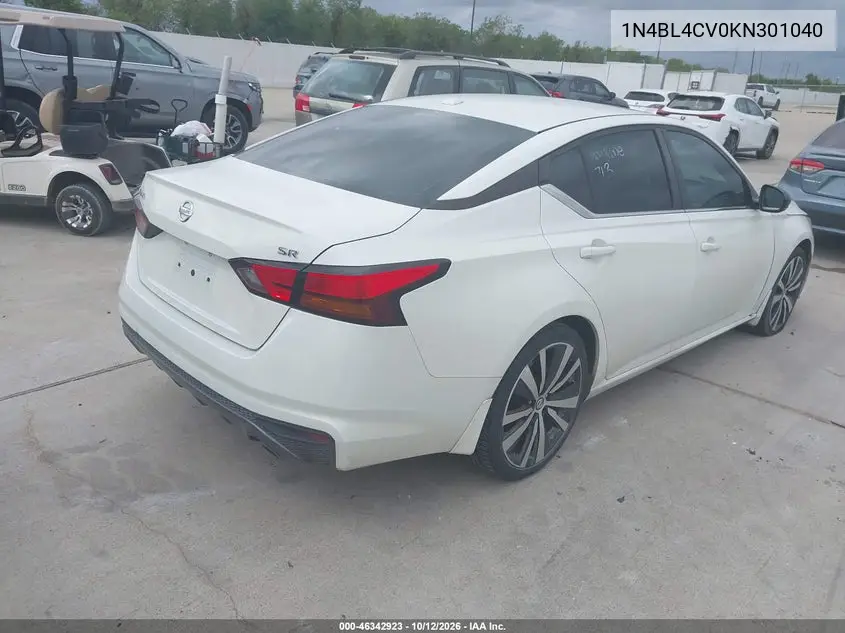 2019 NISSAN ALTIMA VIN 1N4BL4CV0KN301040 — фото 4