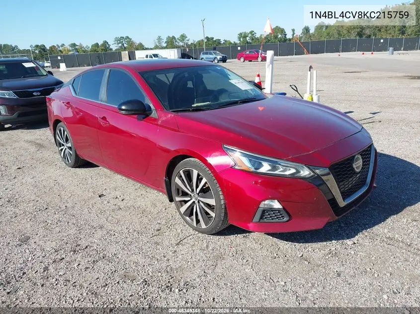 NISSAN ALTIMA 2019, VIN 1N4BL4CV8KC215759