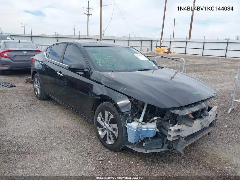 NISSAN ALTIMA 2019, VIN 1N4BL4BV1KC144034