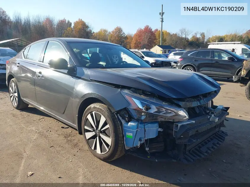 NISSAN ALTIMA 2019, VIN 1N4BL4DW1KC190209