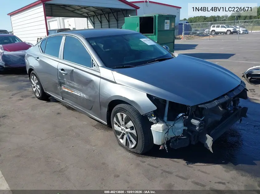 NISSAN ALTIMA 2020, VIN 1N4BL4BV1LC226671