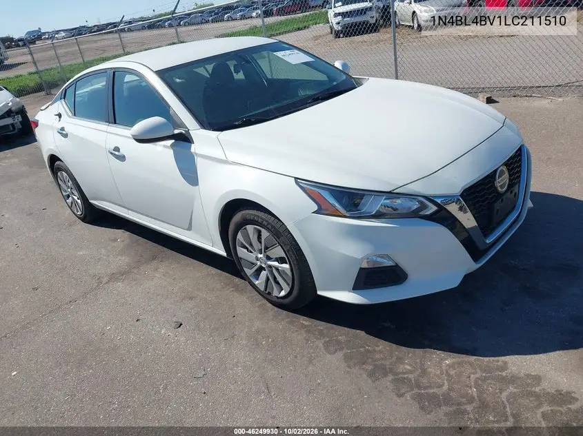 NISSAN ALTIMA 2020, VIN 1N4BL4BV1LC211510