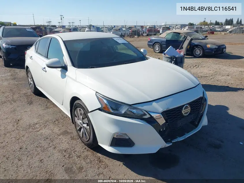 NISSAN ALTIMA 2020, VIN 1N4BL4BV8LC116541