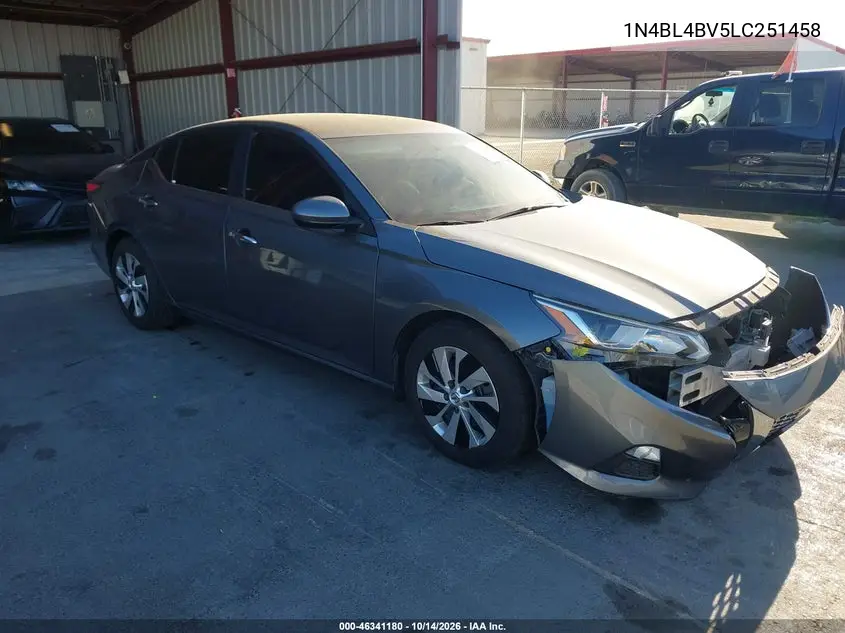 NISSAN ALTIMA 2020, VIN 1N4BL4BV5LC251458