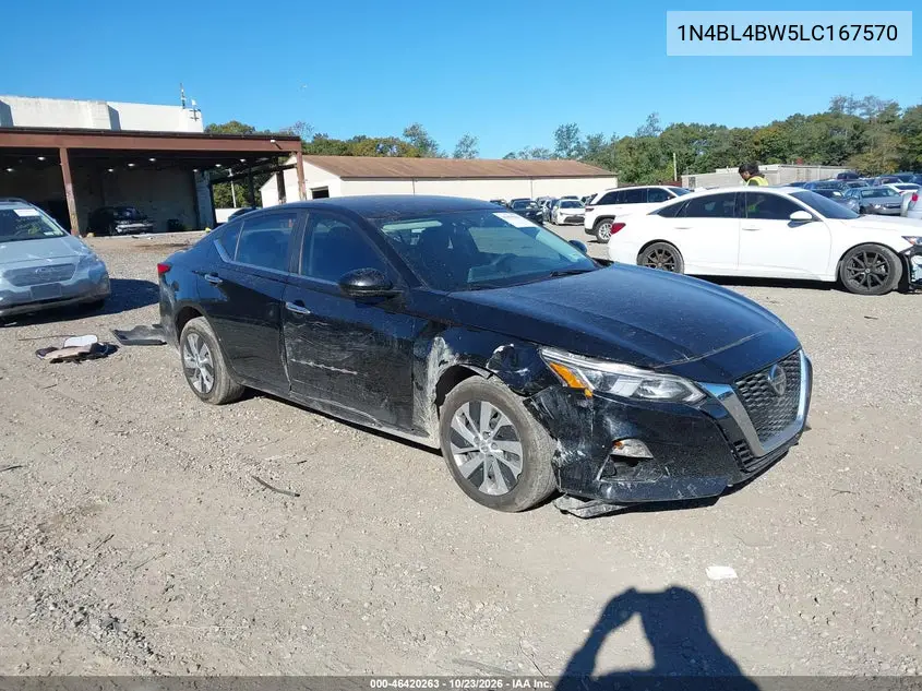 NISSAN ALTIMA 2020, VIN 1N4BL4BW5LC167570