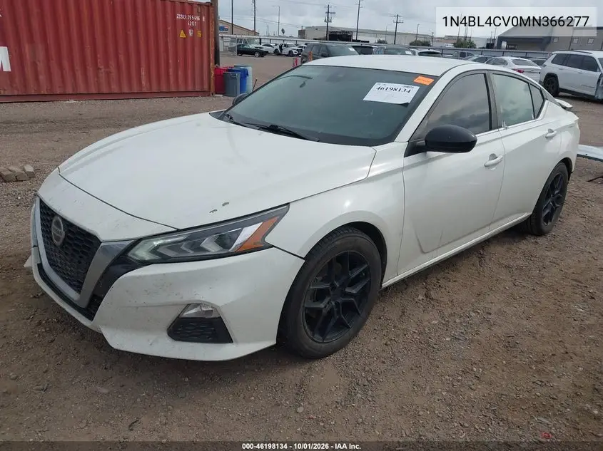 2021 NISSAN ALTIMA VIN 1N4BL4CV0MN366277 — фото 2