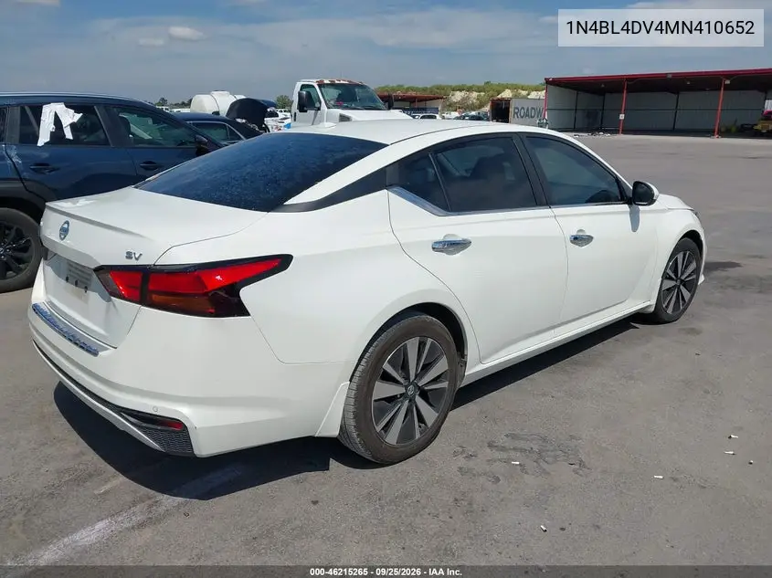 2021 NISSAN ALTIMA VIN 1N4BL4DV4MN410652 — фото 4