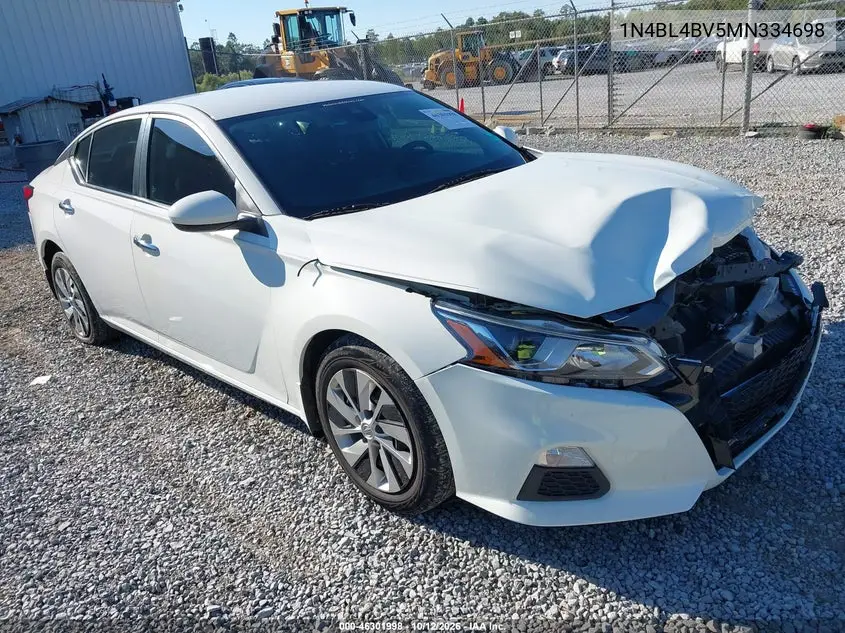 NISSAN ALTIMA 2021, VIN 1N4BL4BV5MN334698