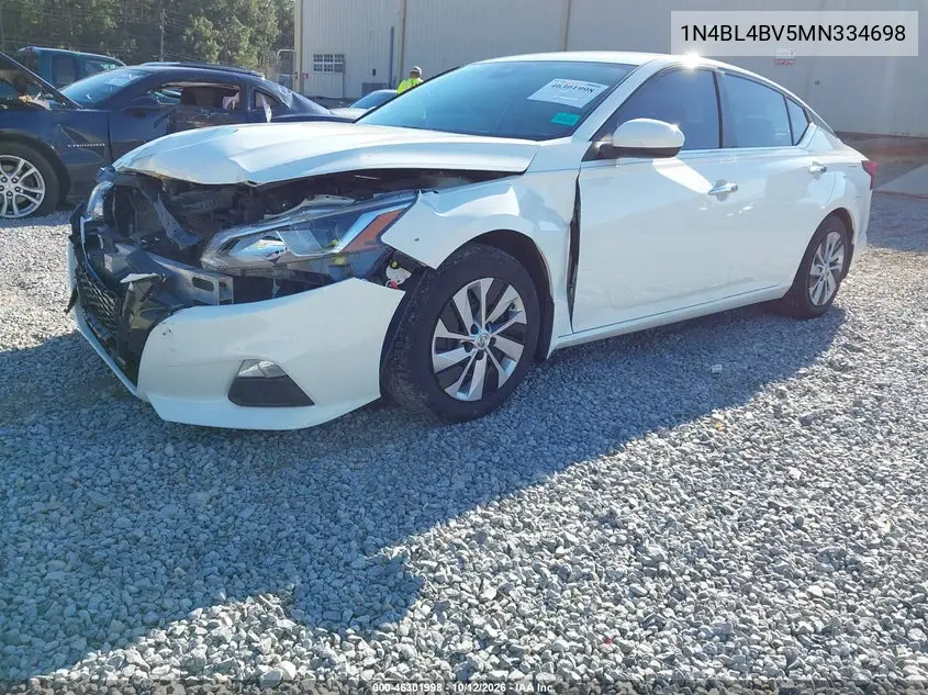 2021 NISSAN ALTIMA VIN 1N4BL4BV5MN334698 — фото 2