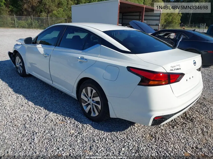 2021 NISSAN ALTIMA VIN 1N4BL4BV5MN334698 — фото 3