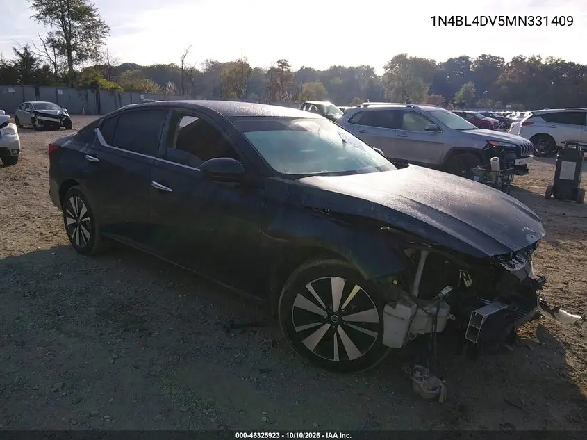 NISSAN ALTIMA 2021, VIN 1N4BL4DV5MN331409