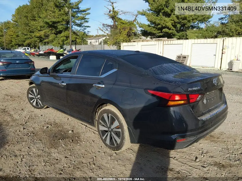 2021 NISSAN ALTIMA VIN 1N4BL4DV5MN331409 — фото 3