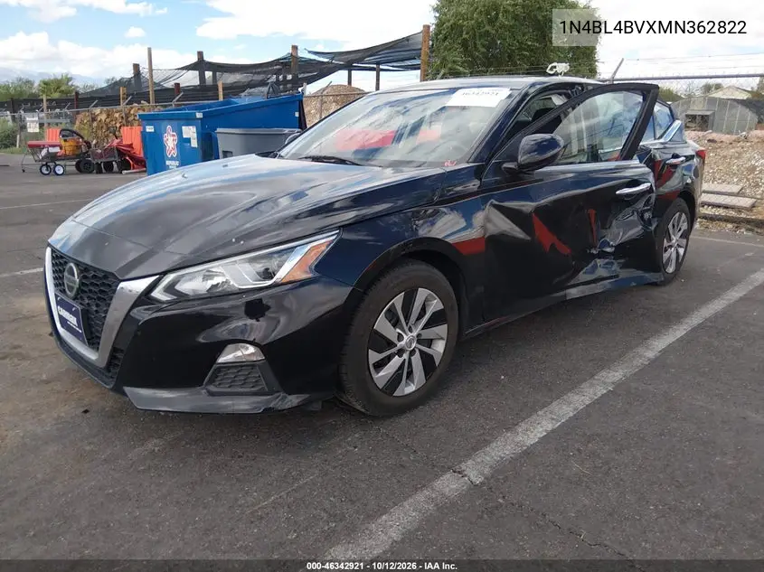 2021 NISSAN ALTIMA VIN 1N4BL4BVXMN362822 — фото 2