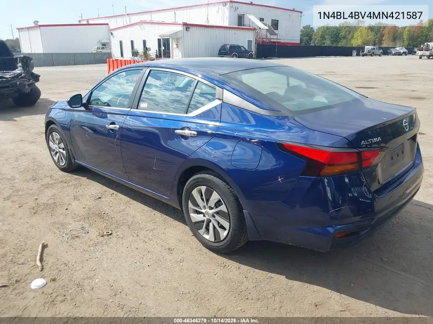 2021 NISSAN ALTIMA VIN 1N4BL4BV4MN421587 — фото 3