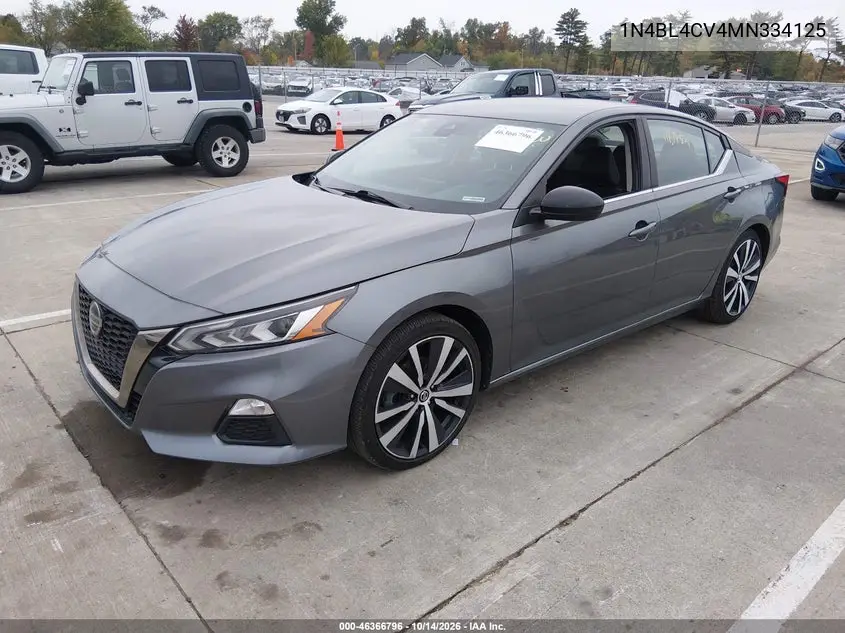 2021 NISSAN ALTIMA VIN 1N4BL4CV4MN334125 — фото 2
