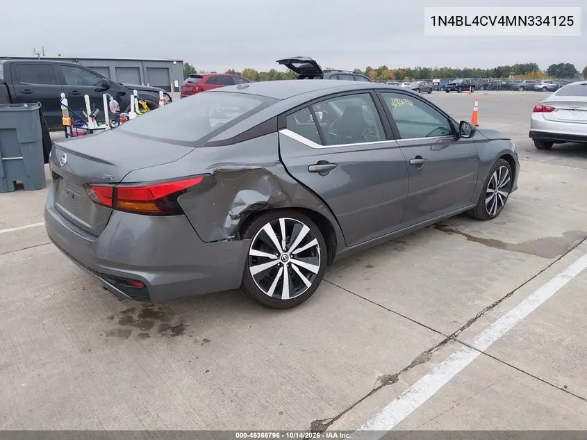 2021 NISSAN ALTIMA VIN 1N4BL4CV4MN334125 — фото 4