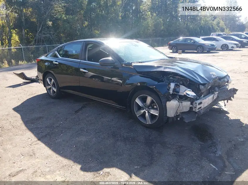 NISSAN ALTIMA 2021, VIN 1N4BL4BV0MN332566