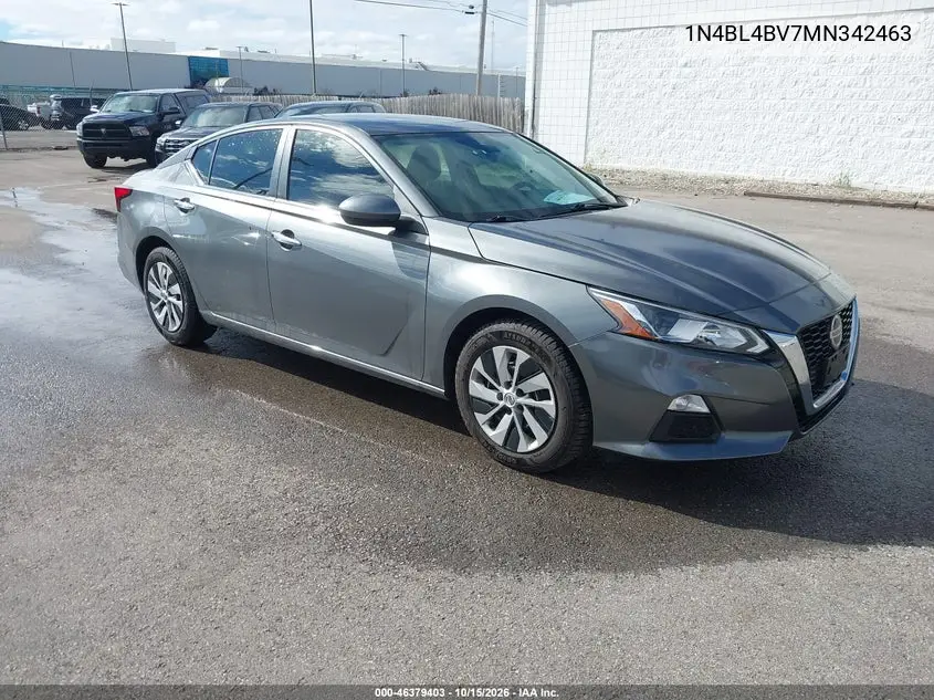 NISSAN ALTIMA 2021, VIN 1N4BL4BV7MN342463