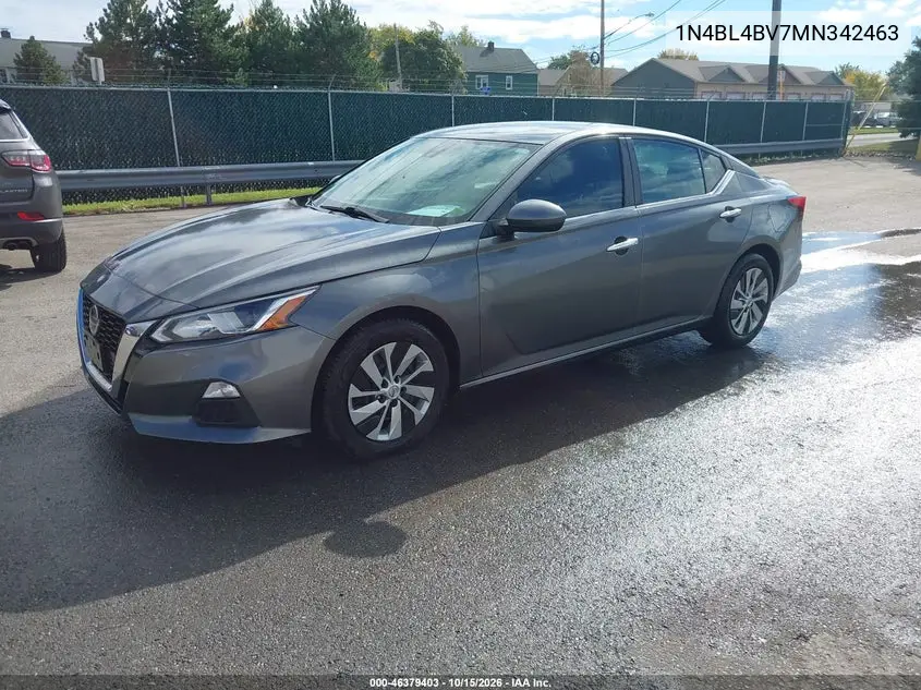 2021 NISSAN ALTIMA VIN 1N4BL4BV7MN342463 — фото 2