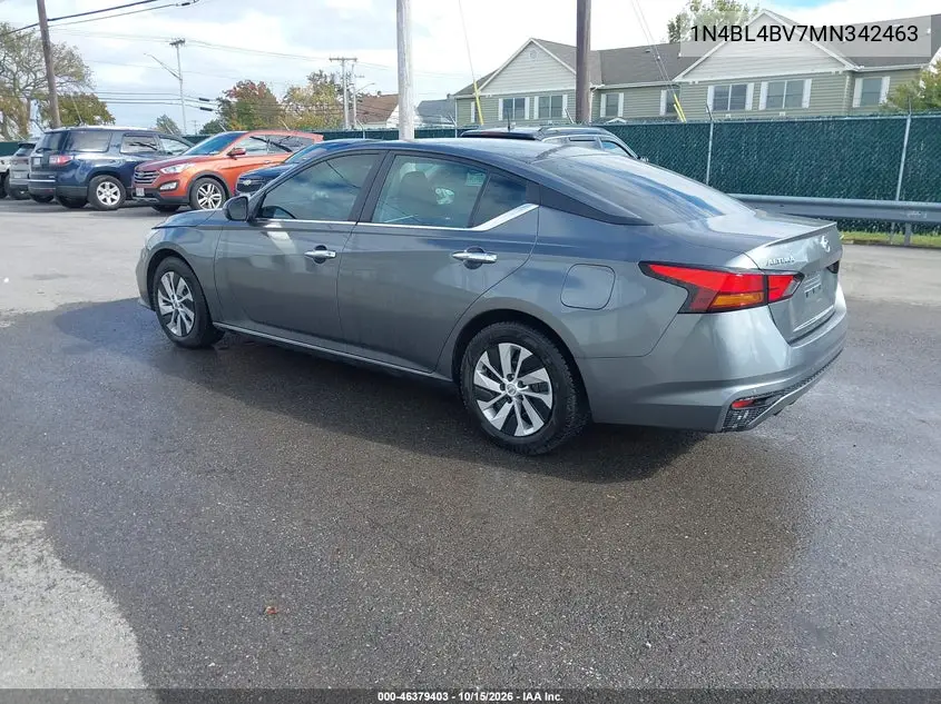 2021 NISSAN ALTIMA VIN 1N4BL4BV7MN342463 — фото 3
