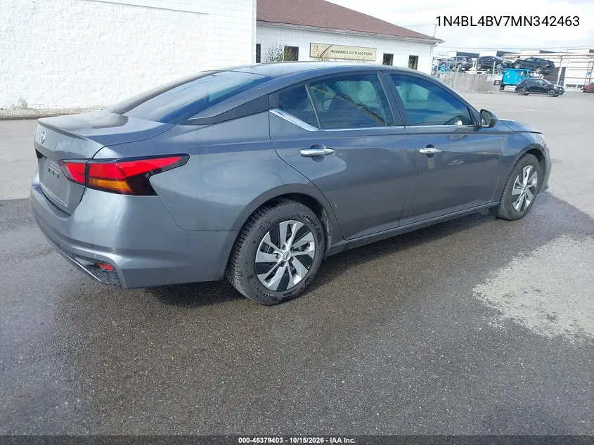 2021 NISSAN ALTIMA VIN 1N4BL4BV7MN342463 — фото 4