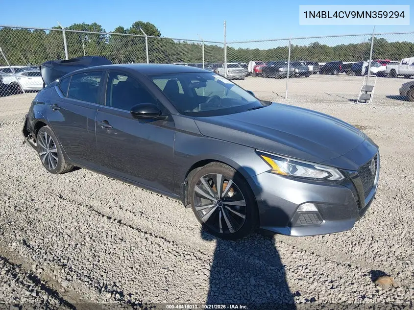 NISSAN ALTIMA 2021, VIN 1N4BL4CV9MN359294