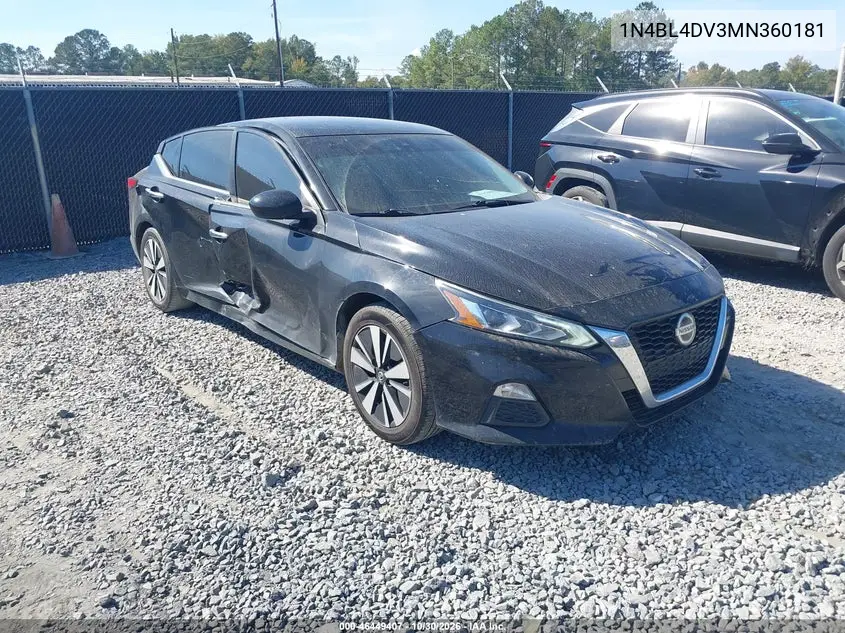 NISSAN ALTIMA 2021, VIN 1N4BL4DV3MN360181