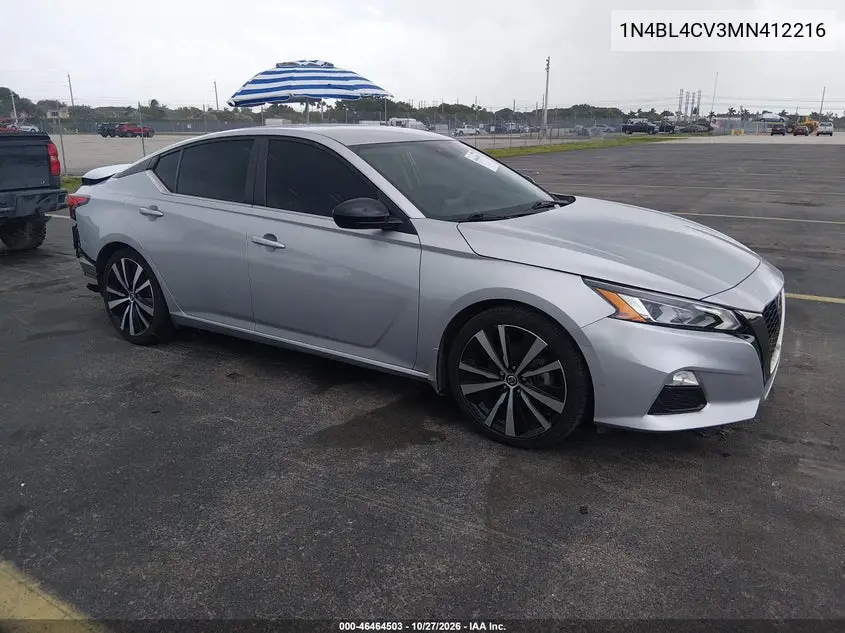 NISSAN ALTIMA 2021, VIN 1N4BL4CV3MN412216