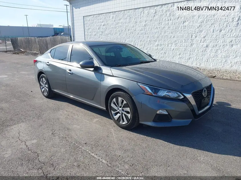 NISSAN ALTIMA 2021, VIN 1N4BL4BV7MN342477