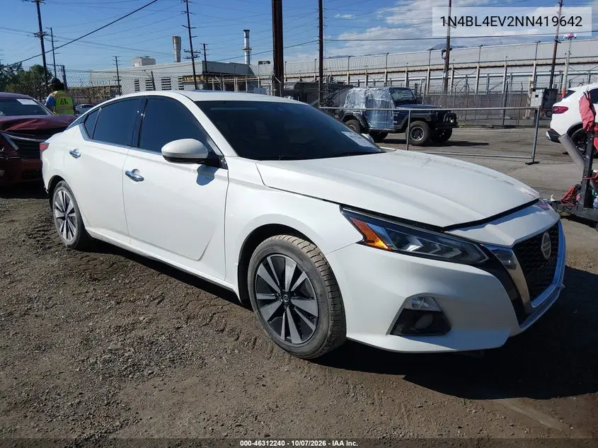 NISSAN ALTIMA 2022, VIN 1N4BL4EV2NN419642