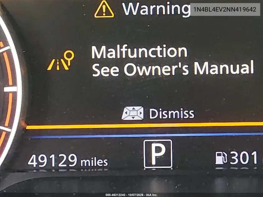 2022 NISSAN ALTIMA VIN 1N4BL4EV2NN419642 — фото 16