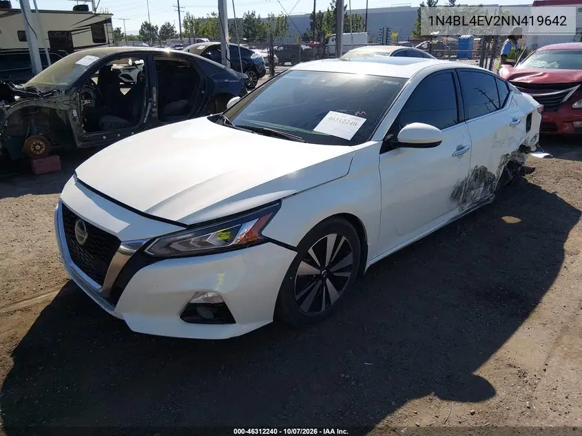 2022 NISSAN ALTIMA VIN 1N4BL4EV2NN419642 — фото 2