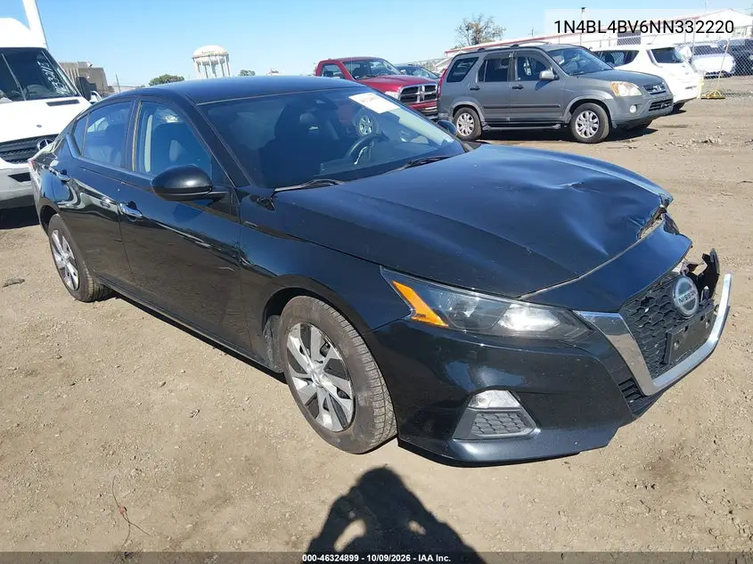 NISSAN ALTIMA 2022, VIN 1N4BL4BV6NN332220