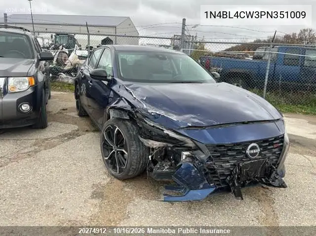 NISSAN ALTIMA 2023, VIN 1N4BL4CW3PN351009
